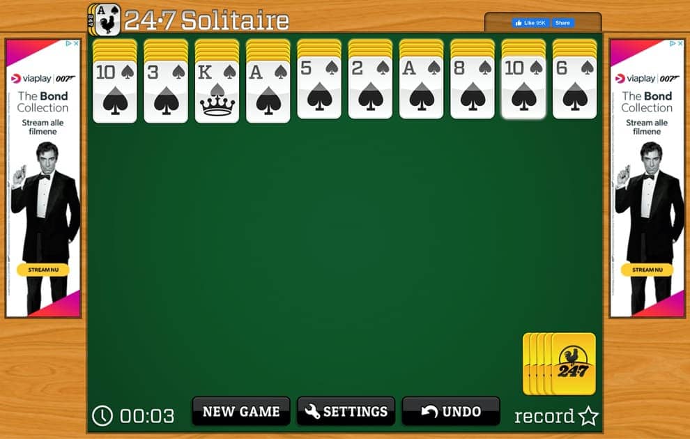 freecell 247 solitaire screenshot