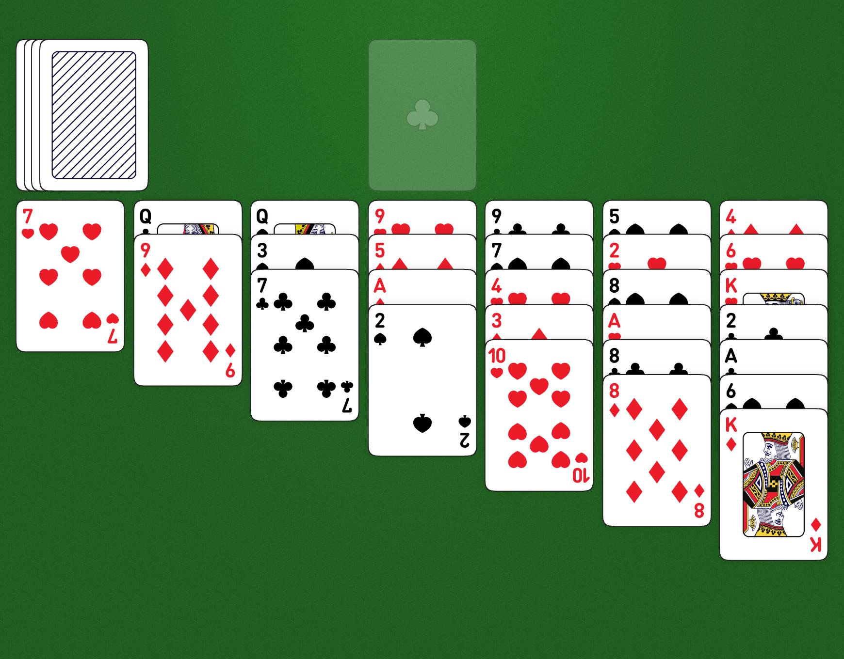 Disposição do jogo Ace of Hearts