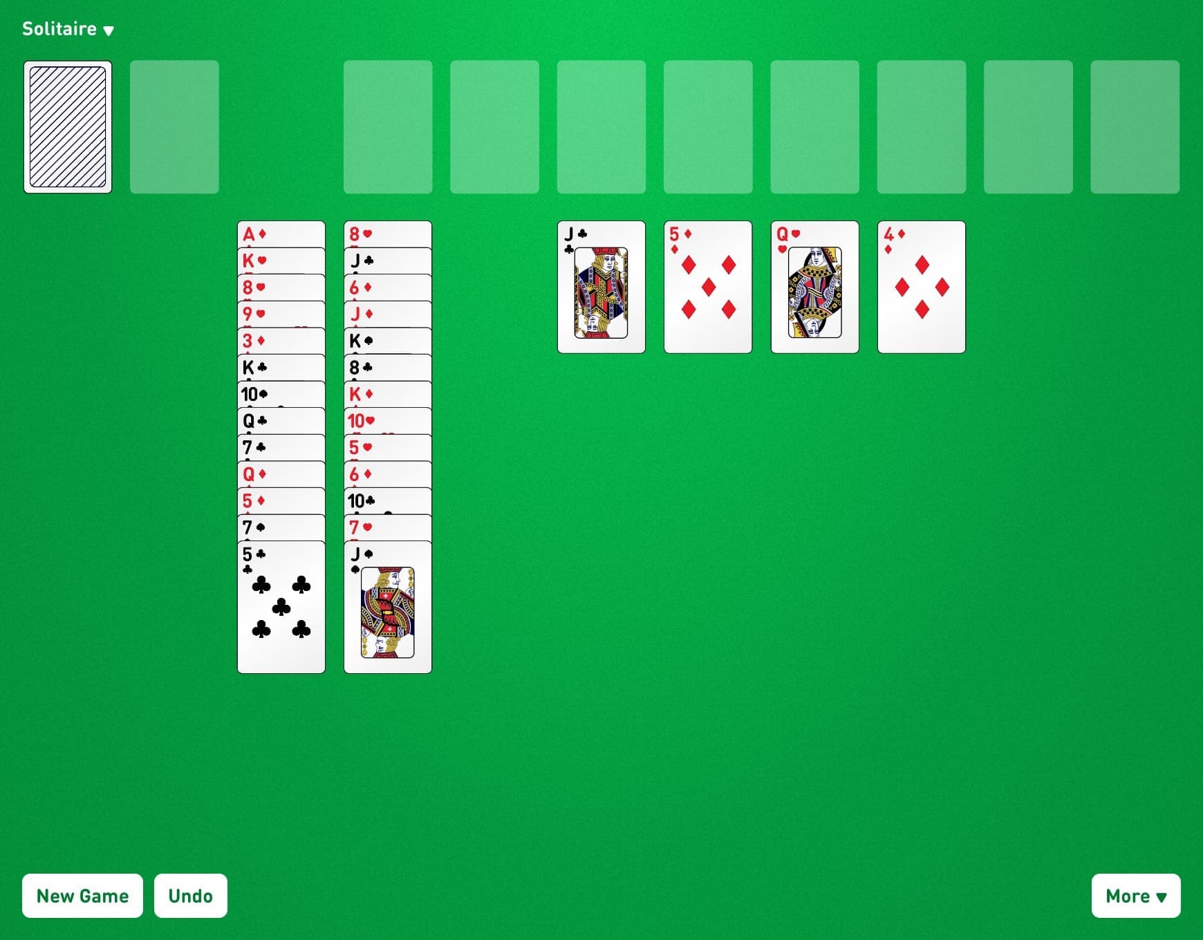 Play Spider Solitaire (Two-Suit) Card Game Online  Card games, Online card  games, Family card games