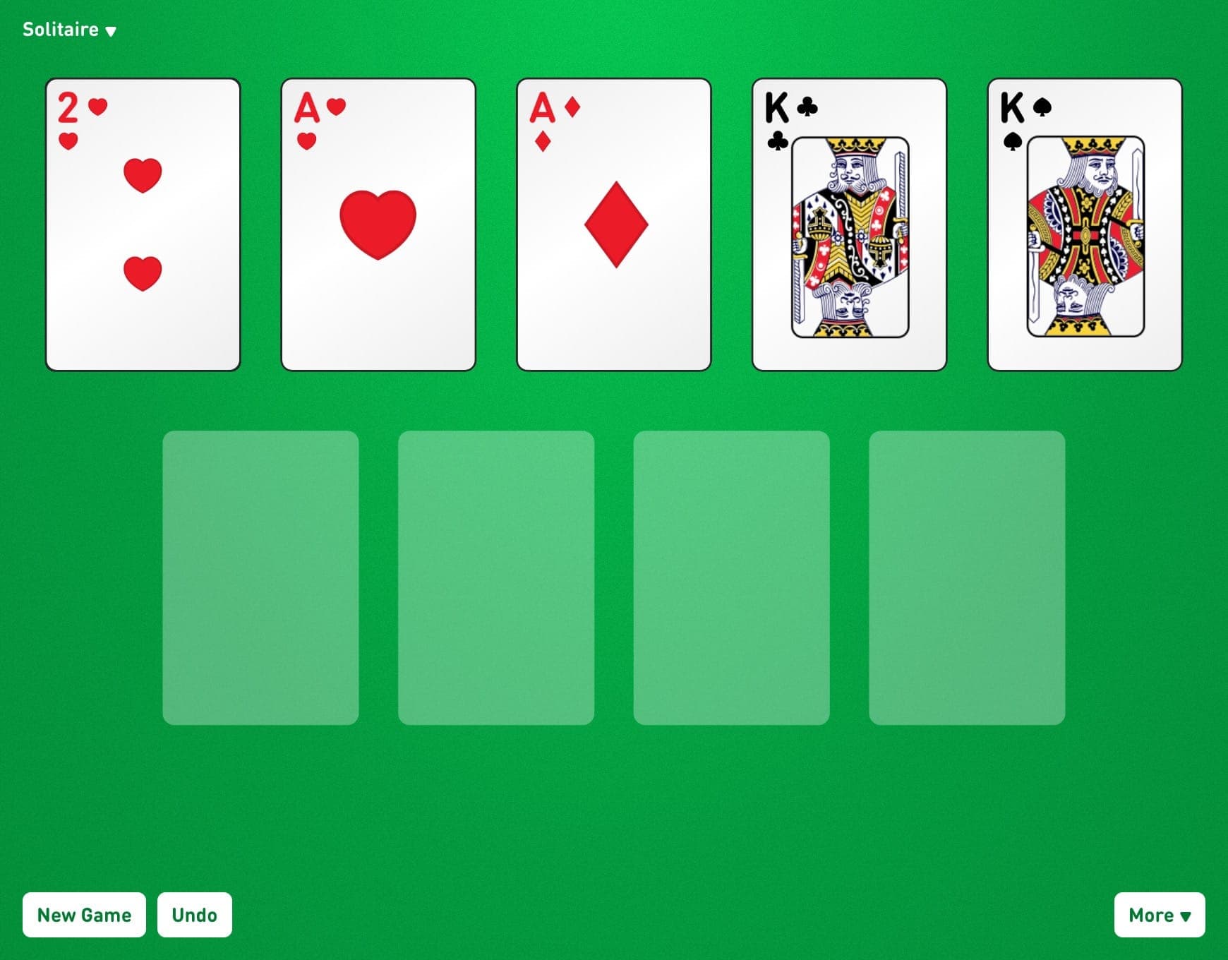 Google Solitaire - undo card dealing glitch (mobile web) 