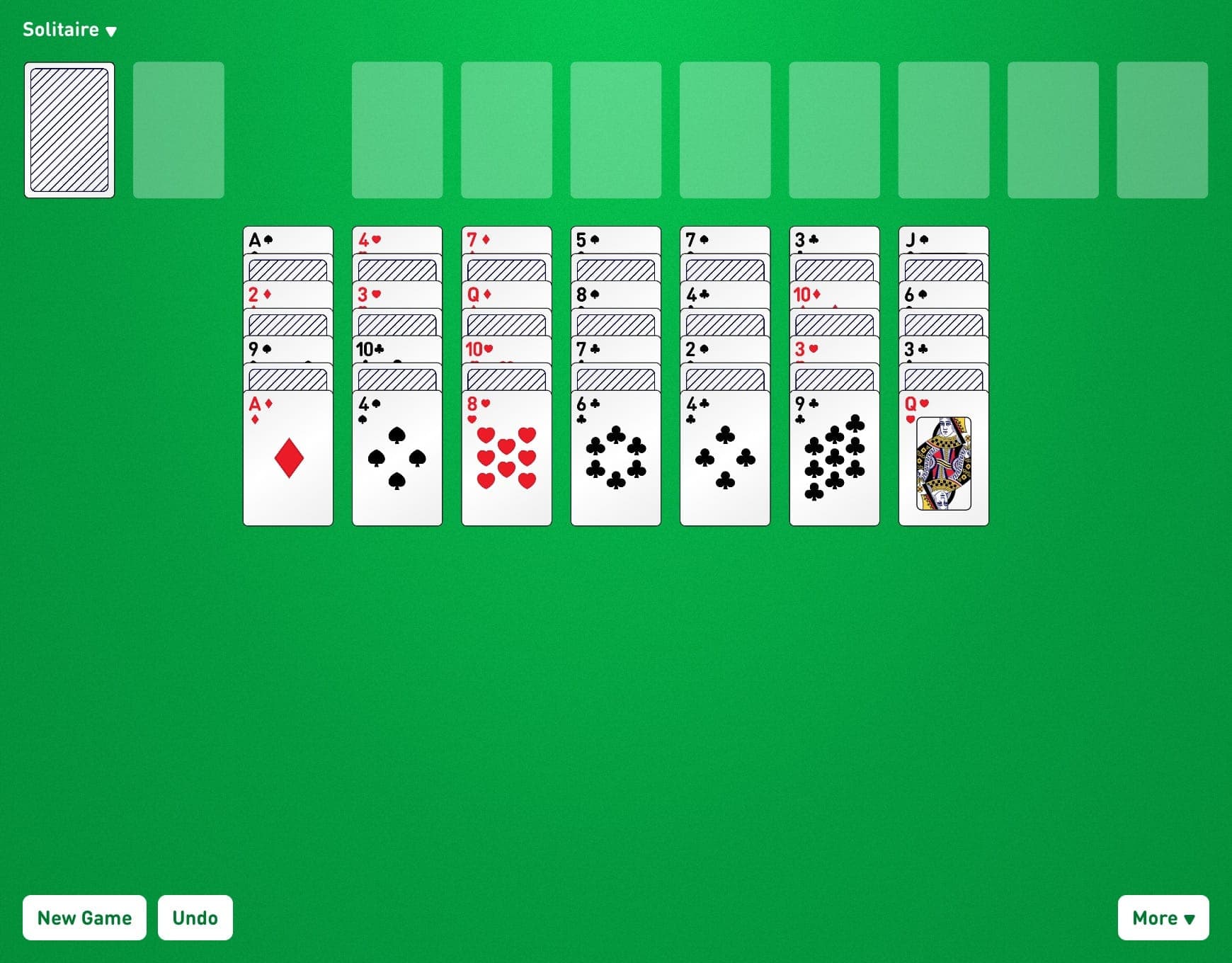 Spider Solitaire 2 couleurs - Jeu en ligne sur