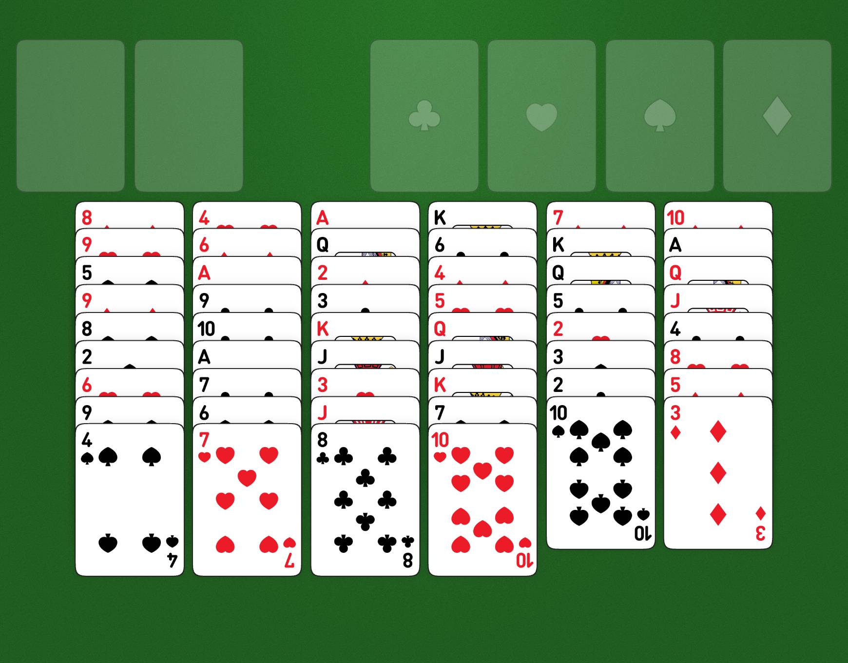 Disposizione del gioco Aunt Mary