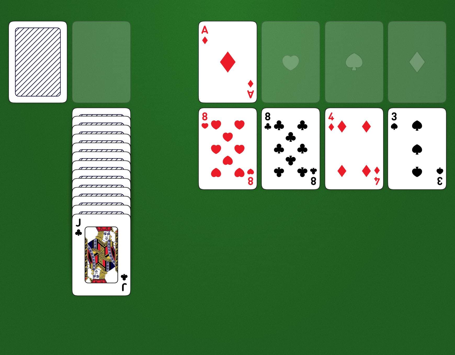 Disposizione del gioco Canfield