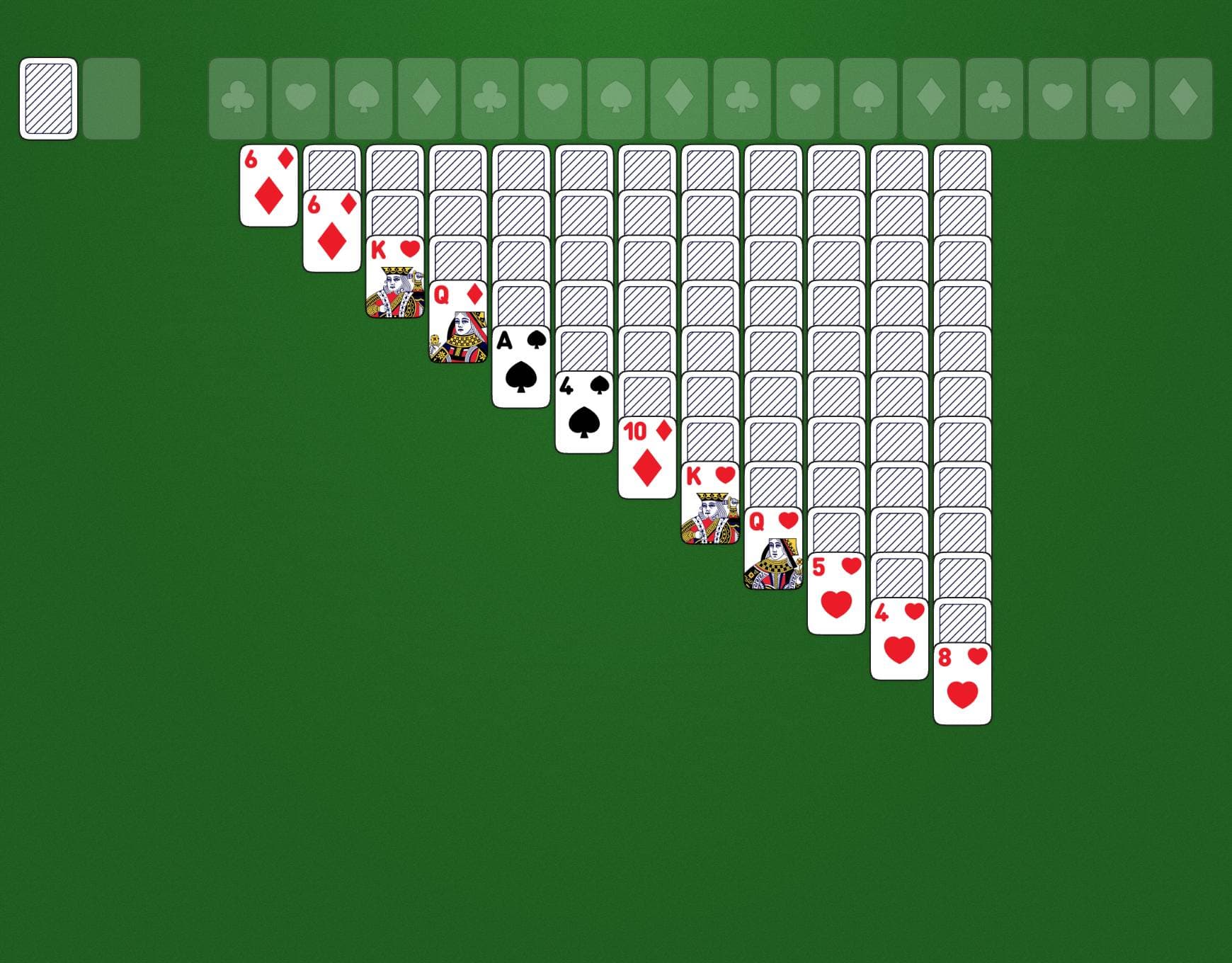 Chinese Klondike Game Layout