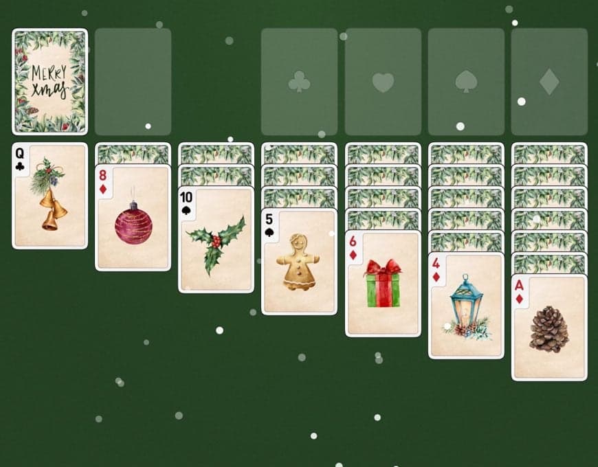 Screenshot of Christmas Solitaire