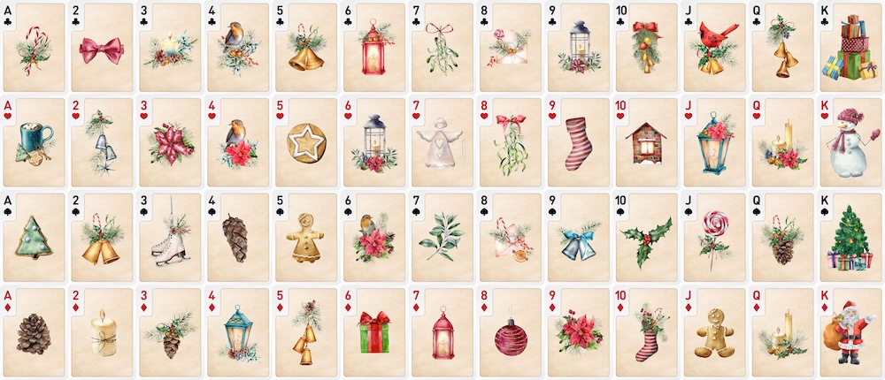 Screenshot of Christmas Solitaire