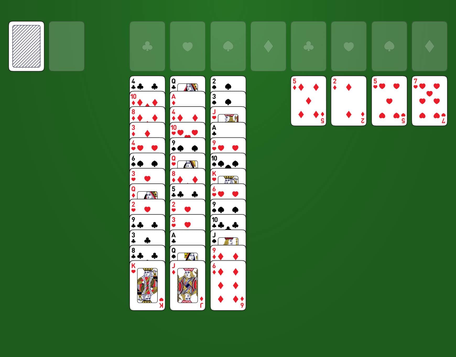 Disposición del juego Deuces and Queens