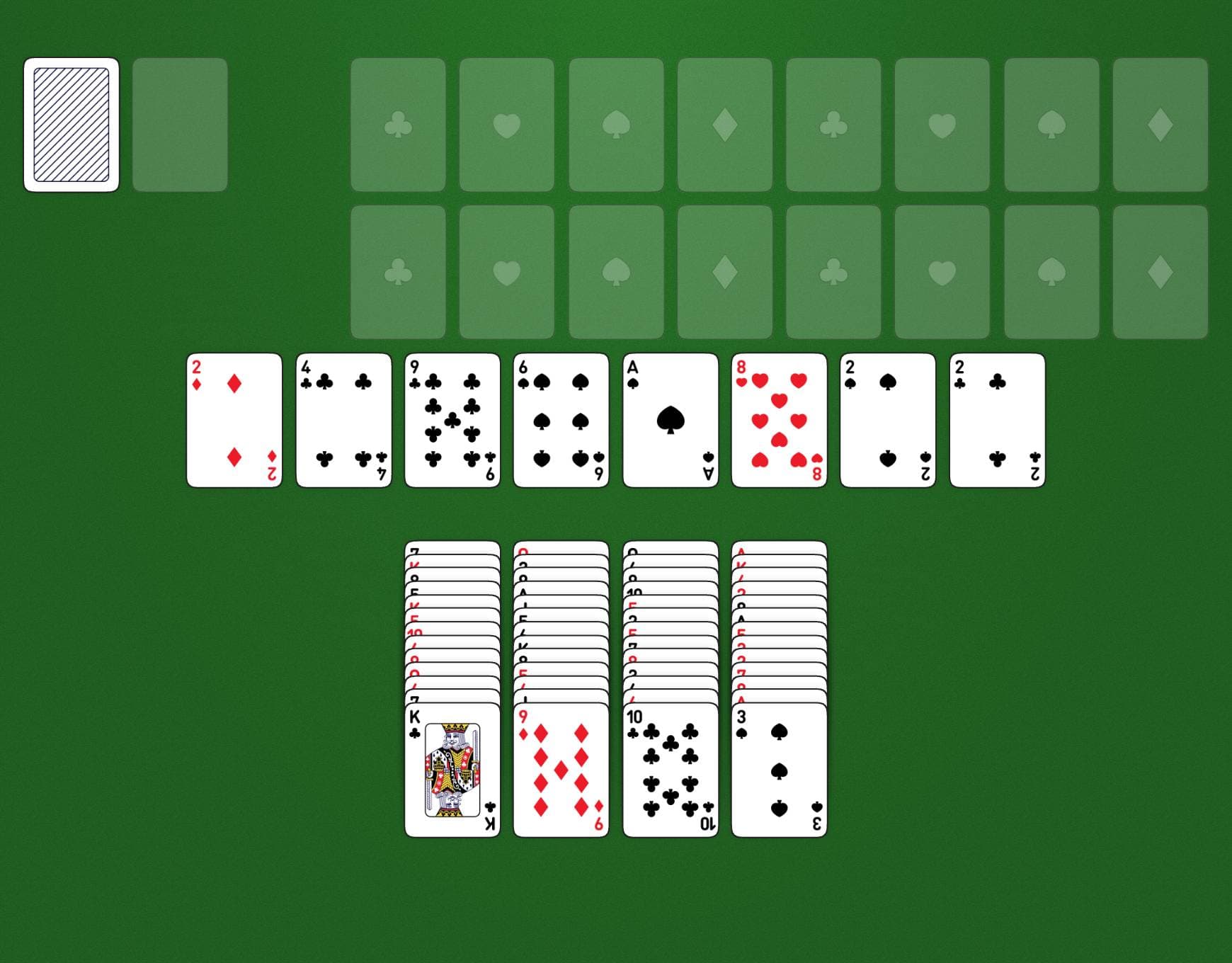 Disposition du jeu Double Aces and Kings
