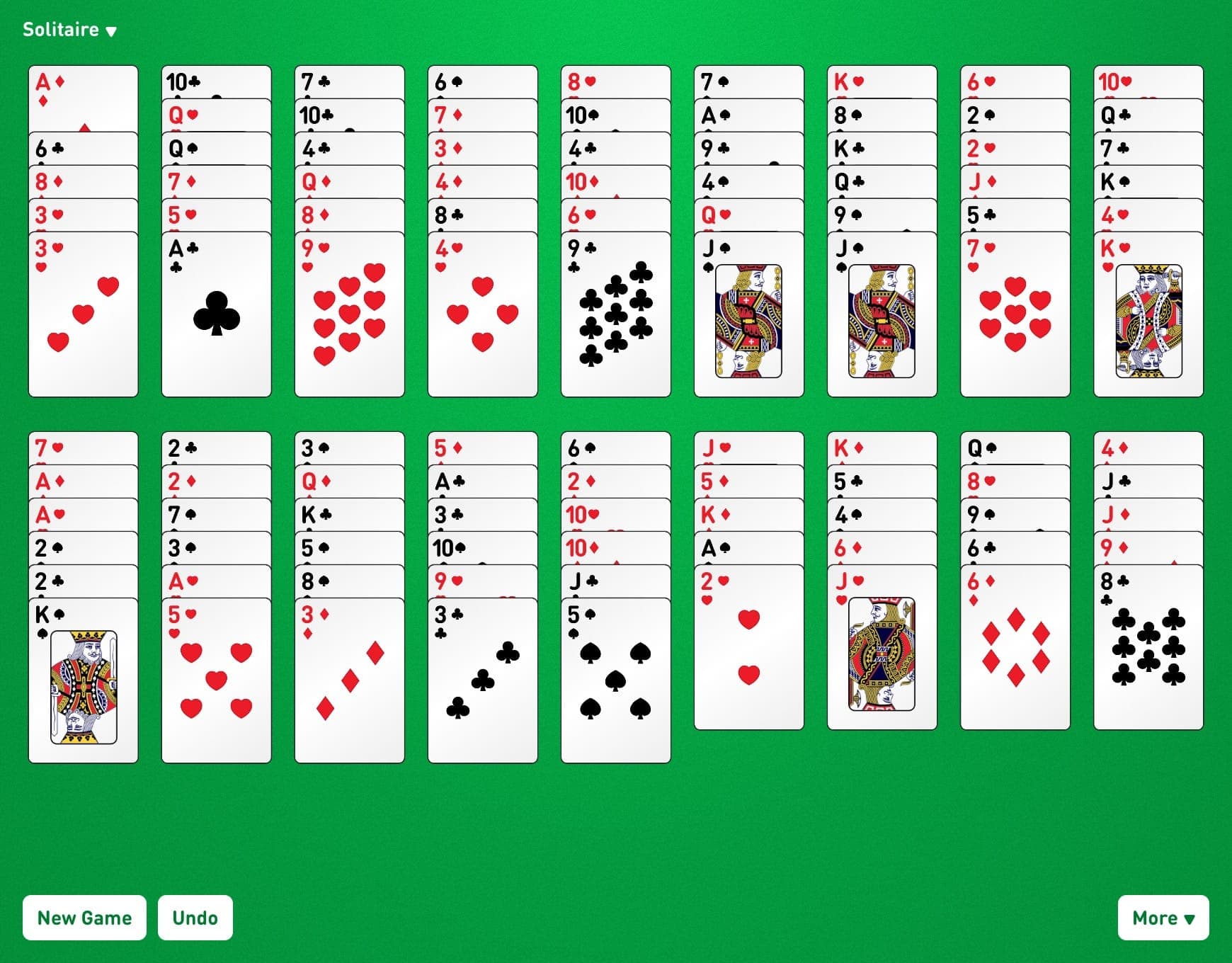 Double Fourteens Game Layout