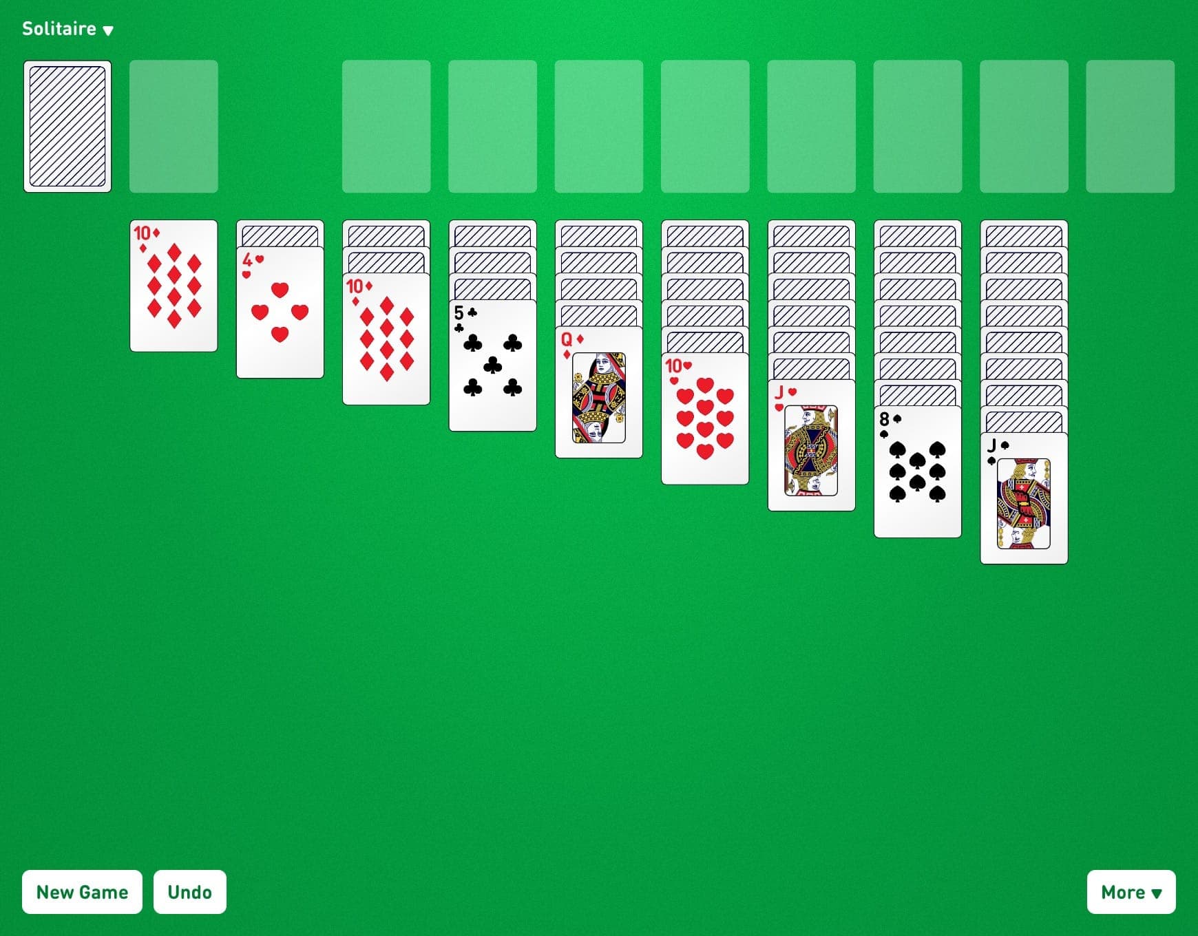 DOUBLE KLONDIKE 3 Card Solitaire — play for free at GAMEZZ Online