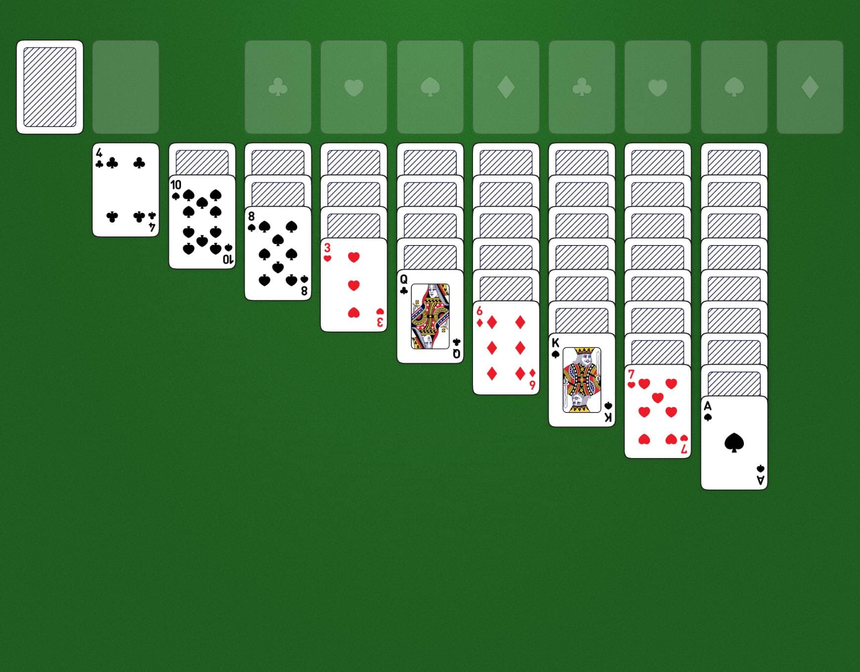 Esquema do jogo Double Klondike