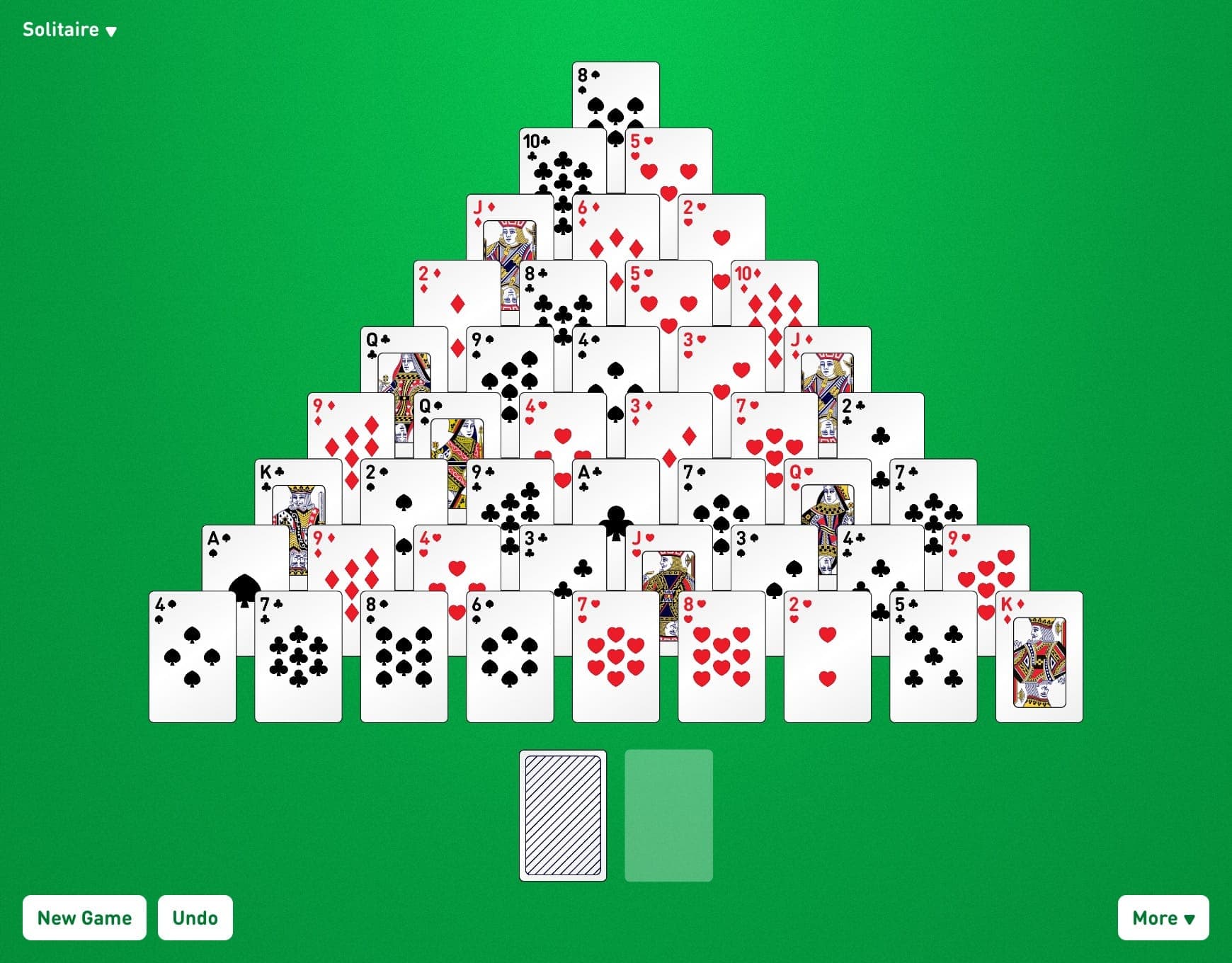 tri pyramid solitaire free online