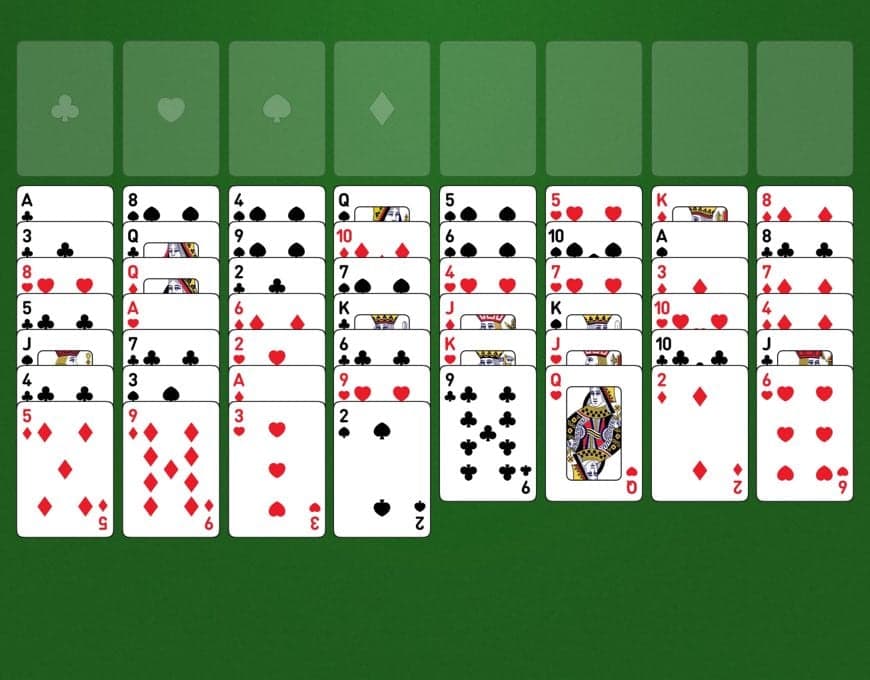 Captura de tela do jogo FreeCell grátis