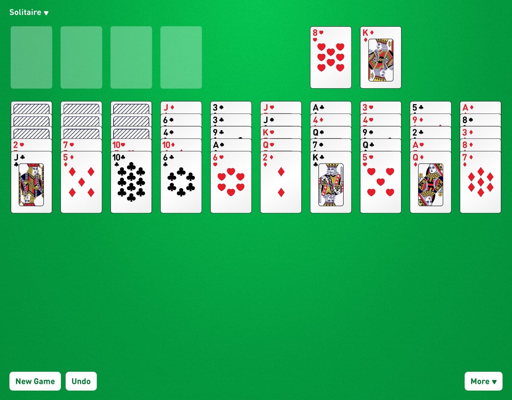 Scorpion Solitaire on cardgames.io 