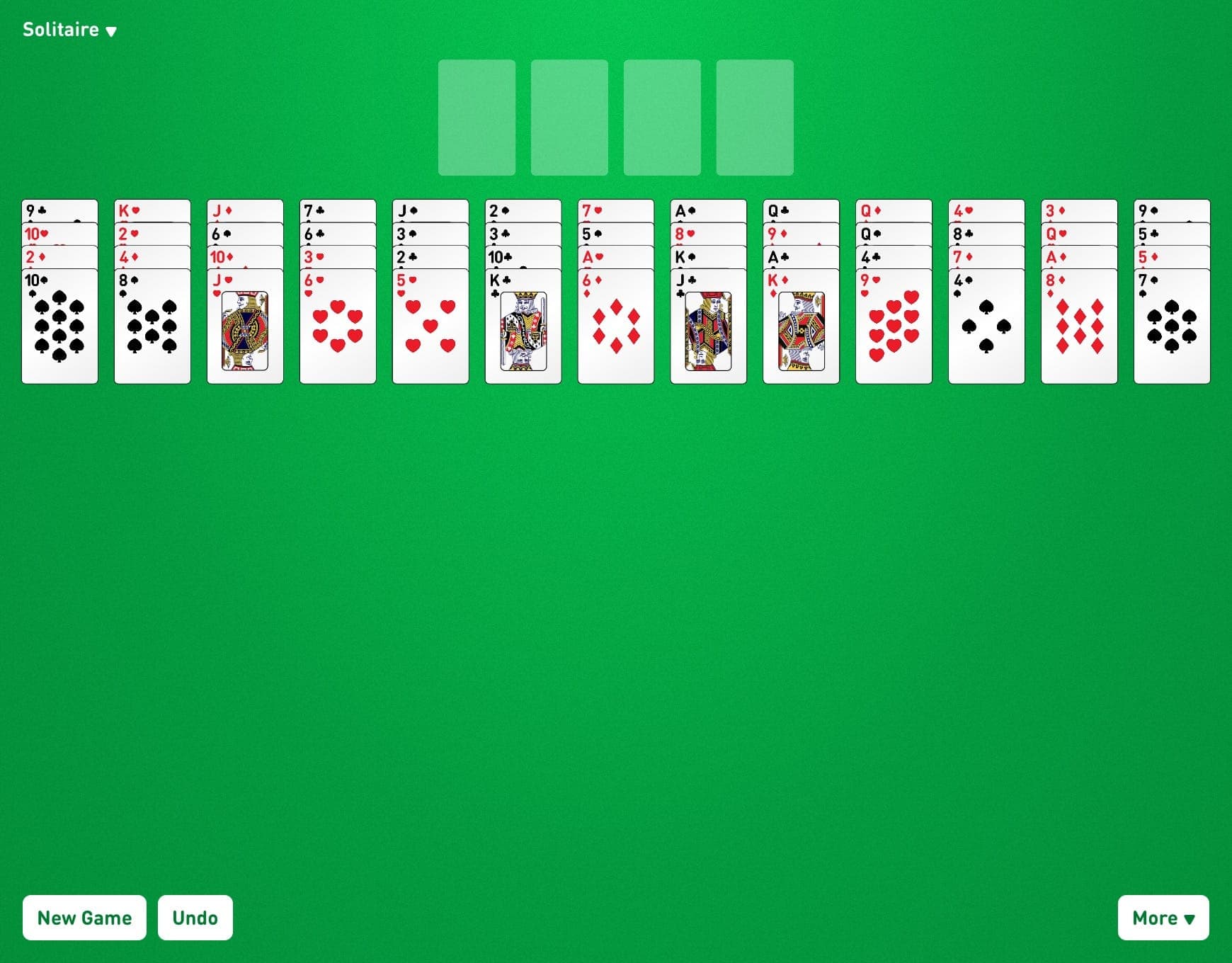 Lucky Thirteen Game Layout