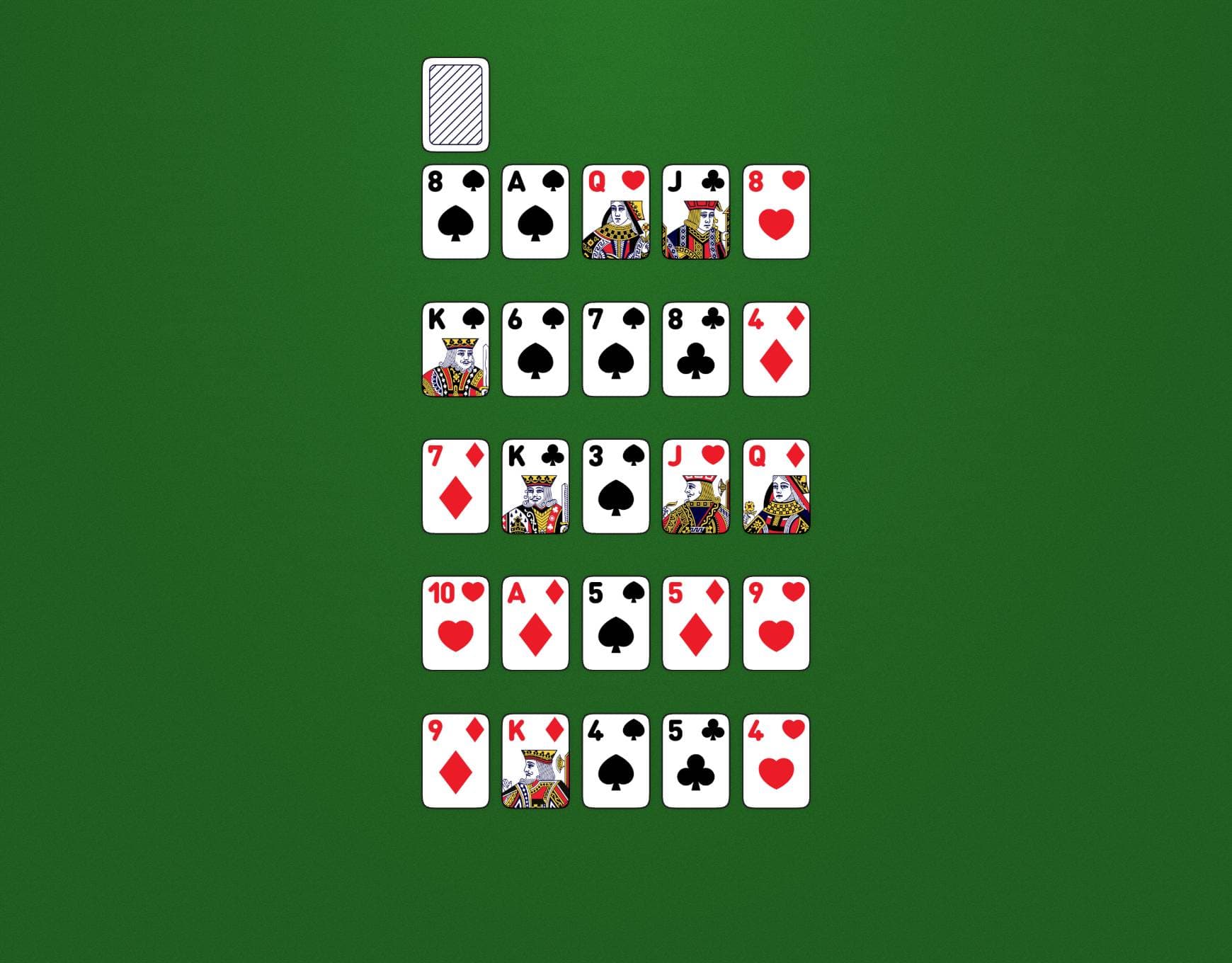 Disposição do jogo Monte Carlo