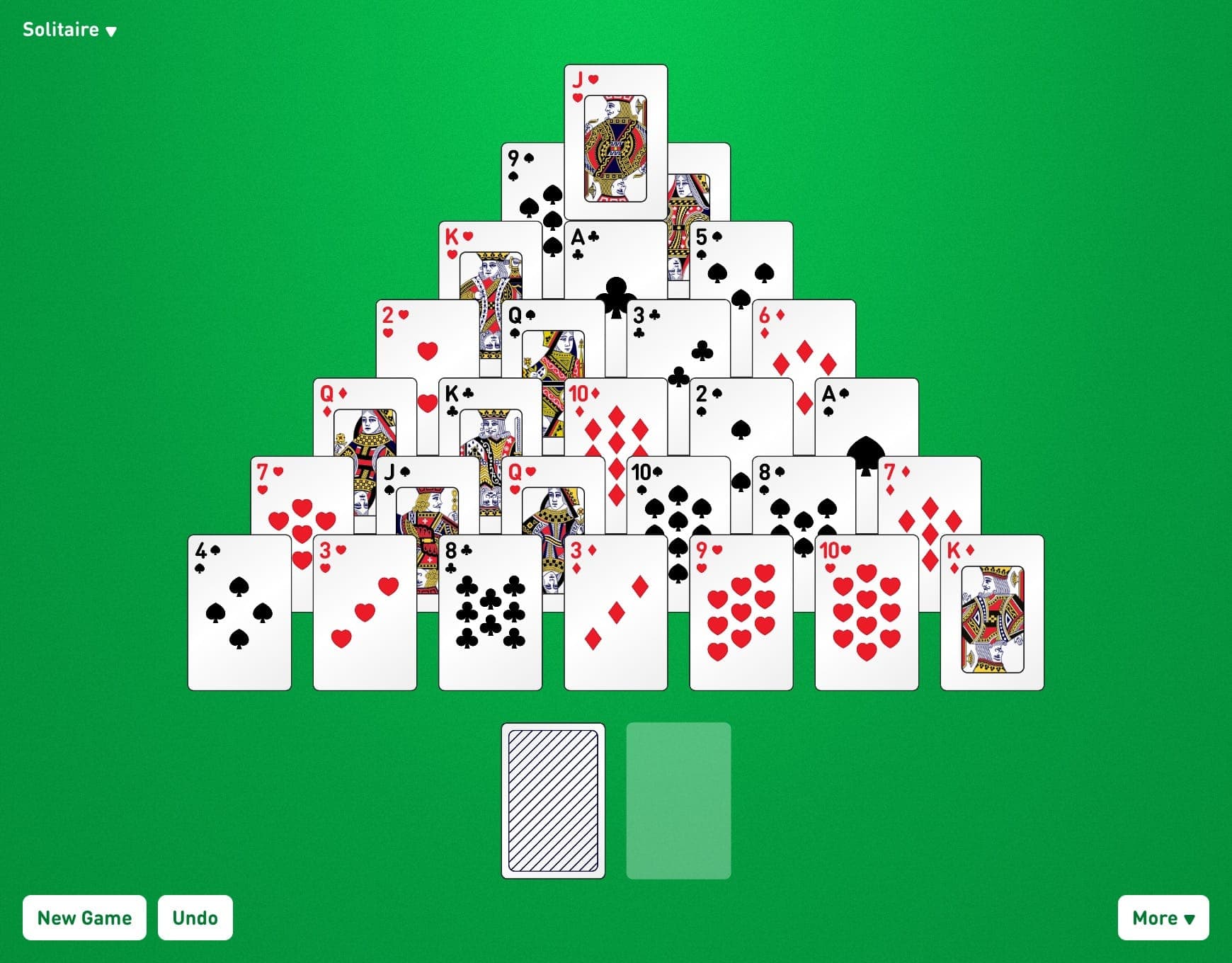 Pyramid Solitaire Juega en | Solitario Gratis