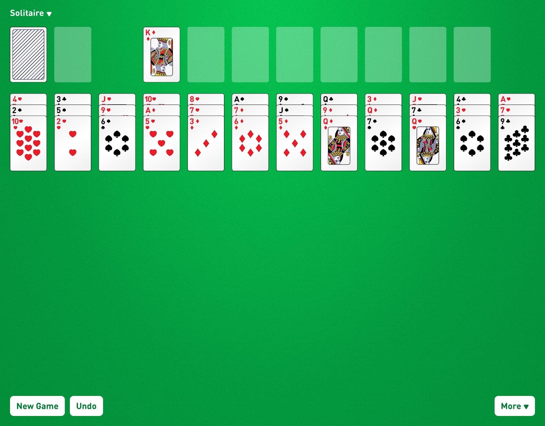 Spider Solitaire 2 suits 