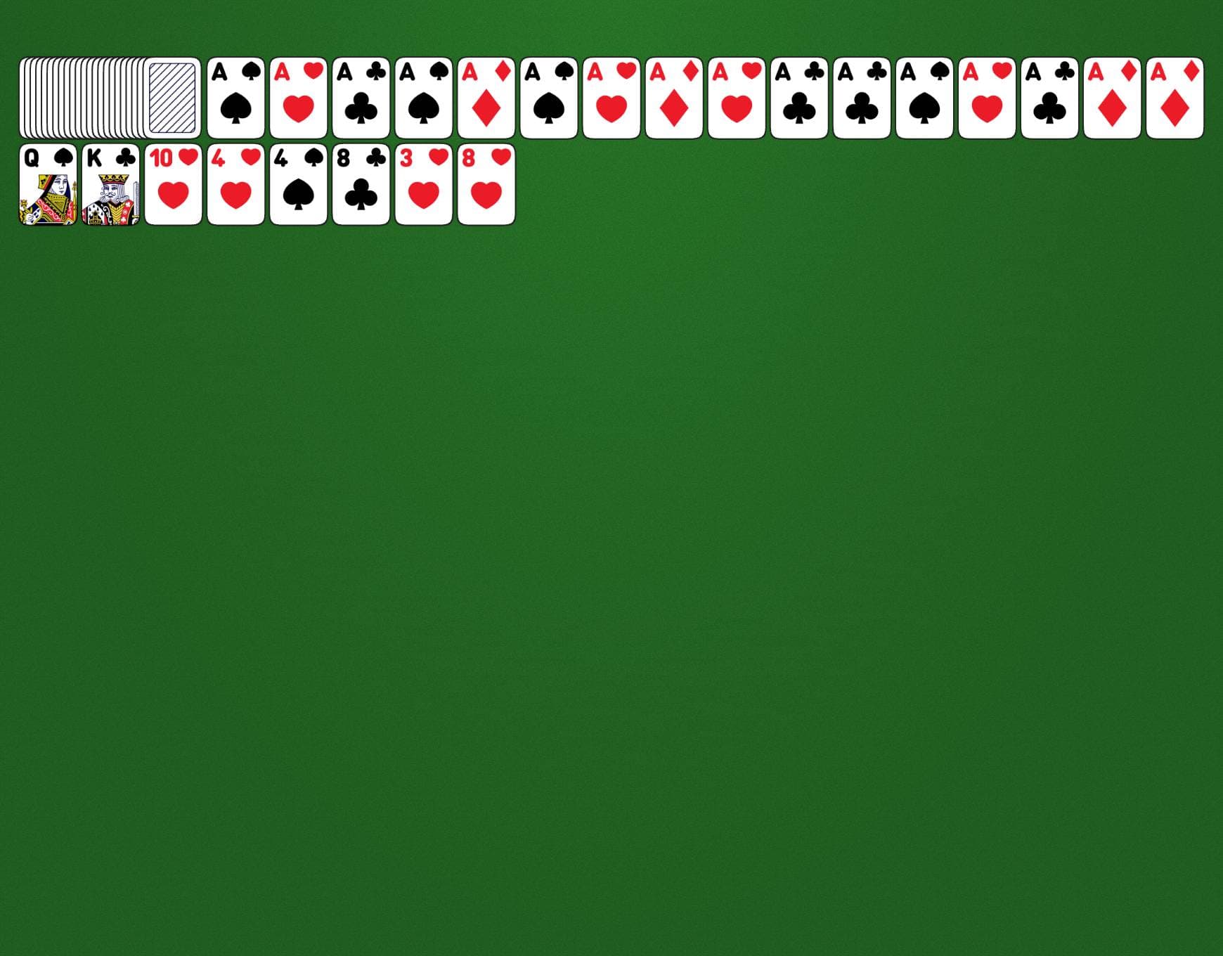 Disposition du jeu Quadrennial