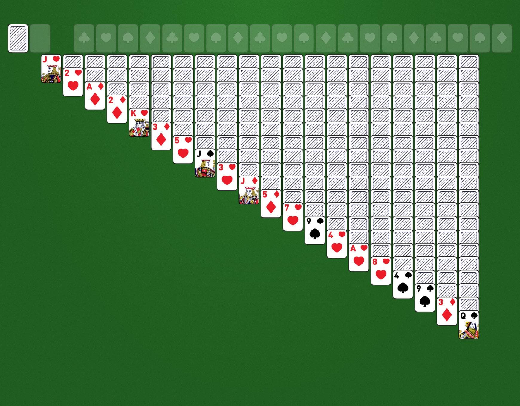 Esquema do Jogo Quintuple Klondike