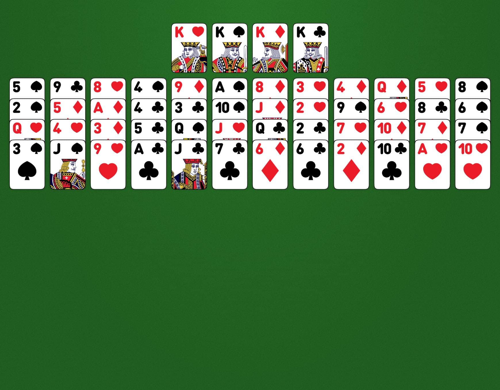 Disposition du jeu Royal Family