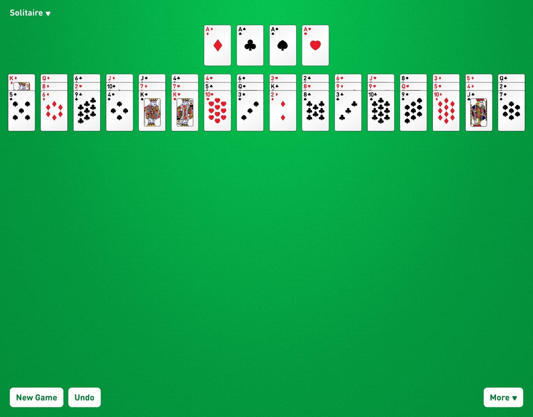 Sixteen Piles Solitaire - Play Online