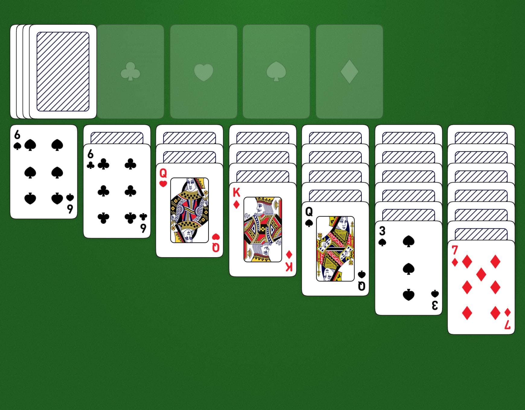 Disposición del juego Spiderette