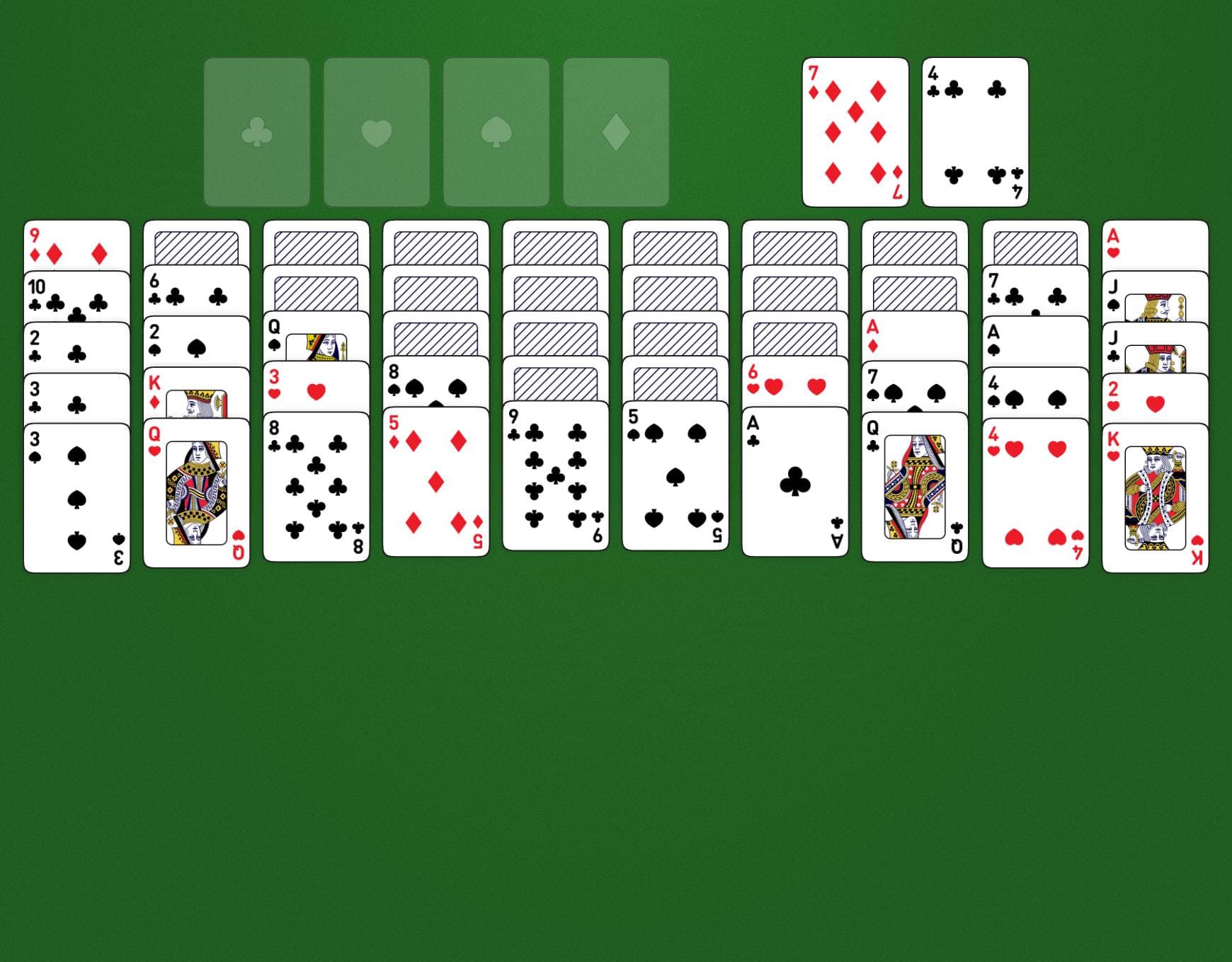 Disposición del juego Ten Across