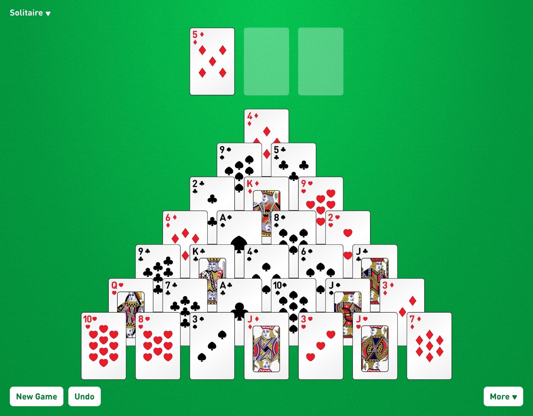 Triangle Game Layout