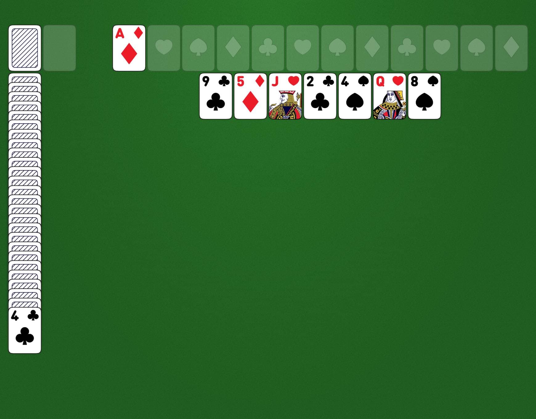 Spielaufbau von Triple Canfield