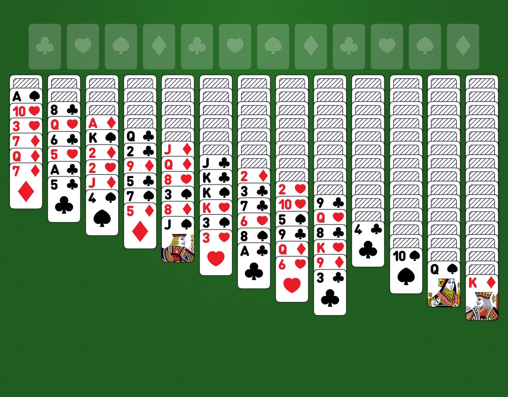 Disposition du jeu Triple Russian