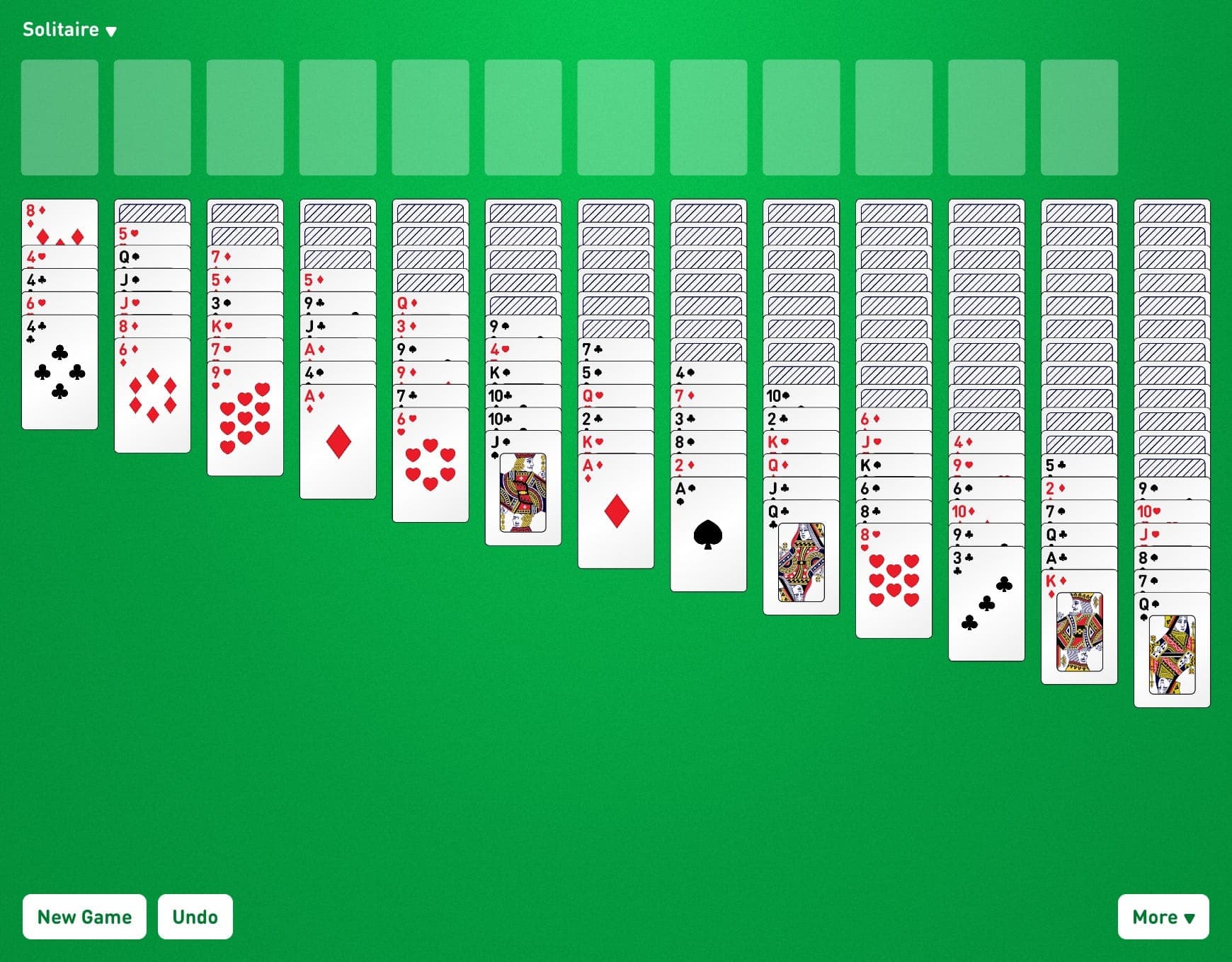 Triple Yukon Game Layout