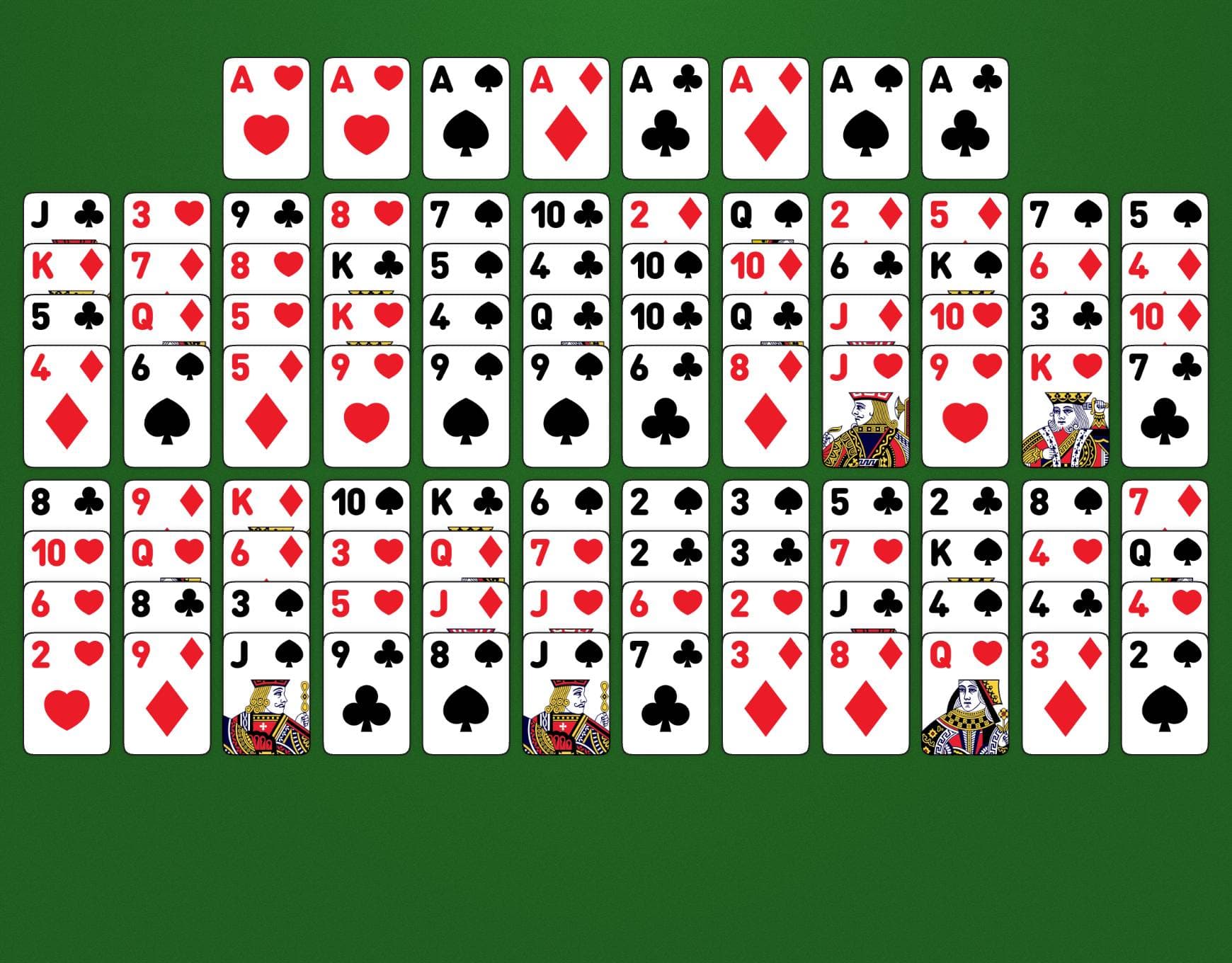 Disposición del juego Unusual
