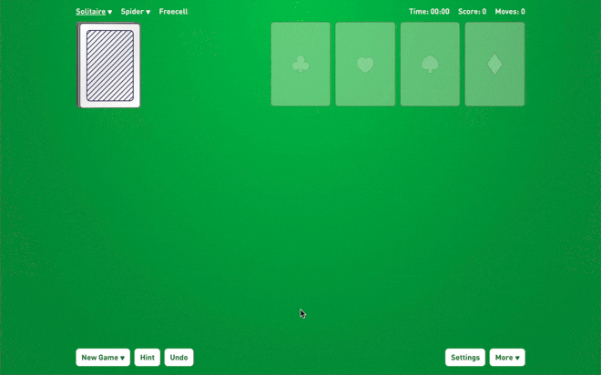 Solitaire gameplay