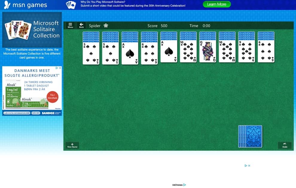 MSN Games] Présentation : Solitaire ! 