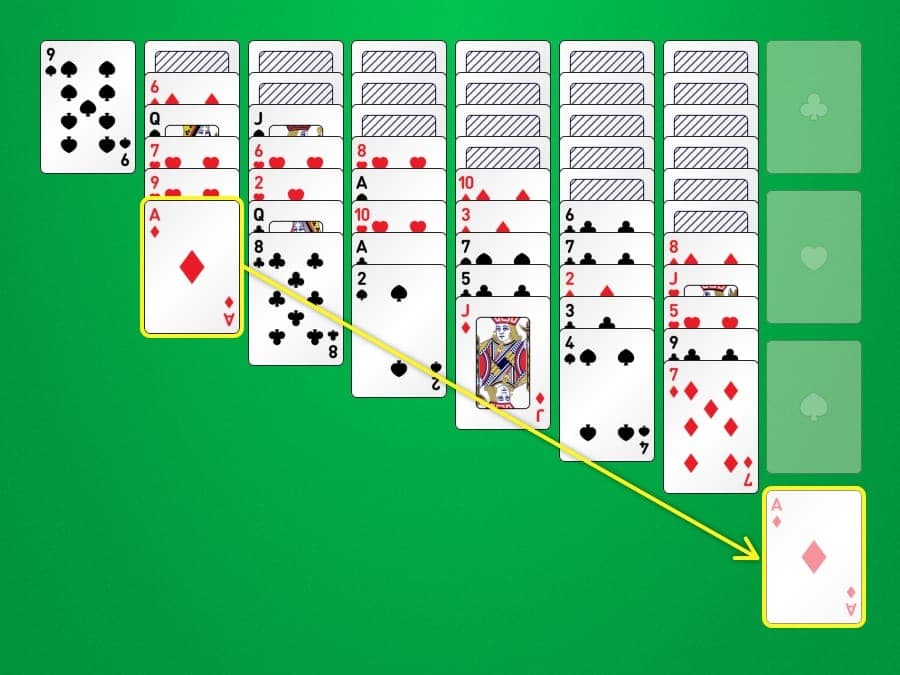 Solitaire Russe : étape 1