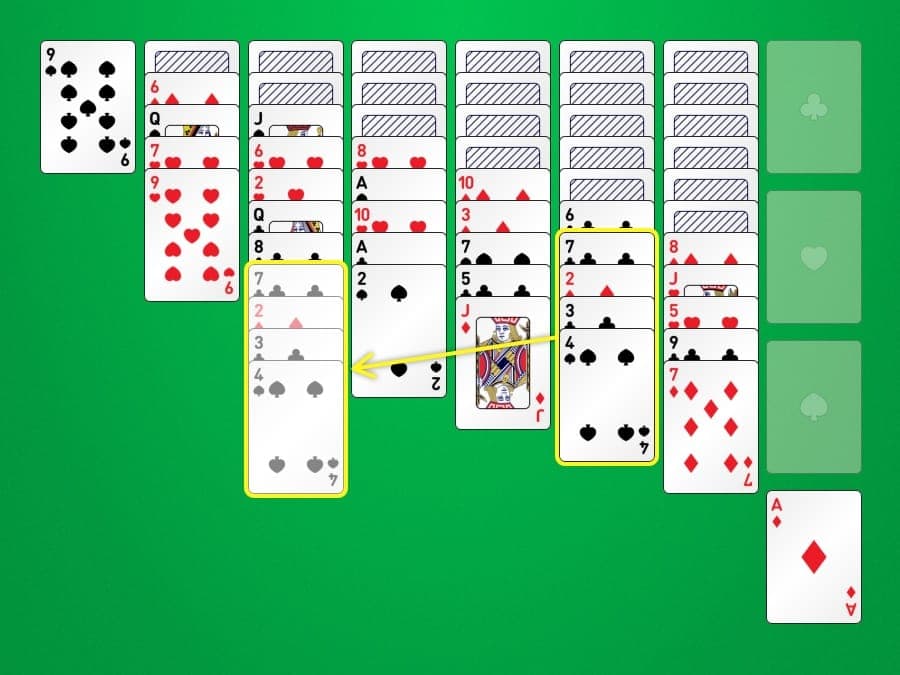 Solitaire Russe : étape 2