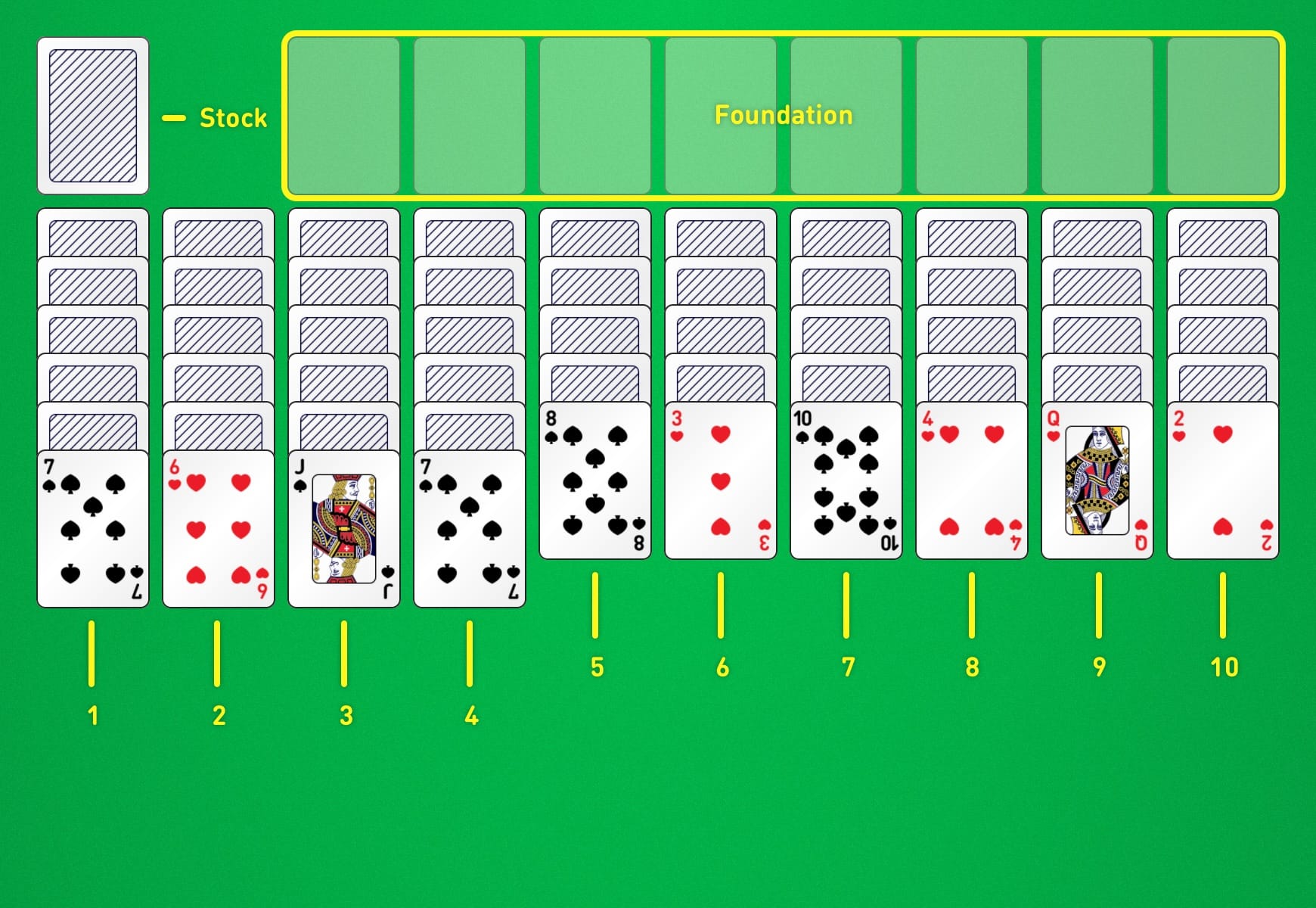 Tips for Spider Solitaire-Tutorial 