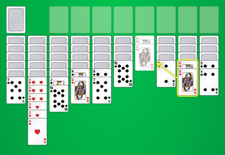 How to play Spider Solitaire (4 suits) - Rules and strategy tips