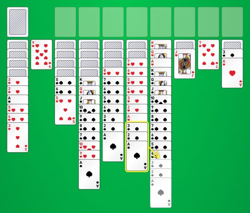 How to play Spider Solitaire (4 suits) - Rules and strategy tips